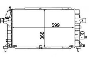 NRF Radiateur Opel Astra-H Zafira-B Z13DTH A17DTJ Z17DTH Z17DTJ Z17DTL Z19DT Z19DTL