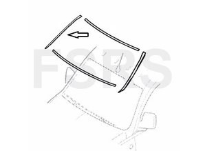 Opel Moulding windscreen RH Opel Corsa Combo-C