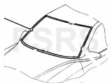 Opel Moulding windscreen RH Opel Vectra-B