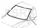 Opel Moulding windscreen LH Opel Vectra-B