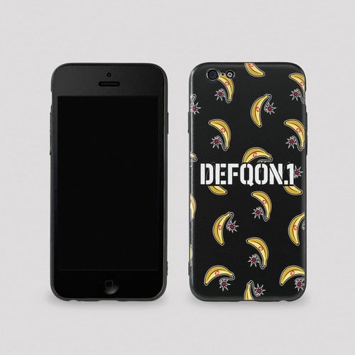 Defqon.1 Power Hour phone case black/banana