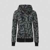 Defqon.1 hooded zip dark grey/pattern