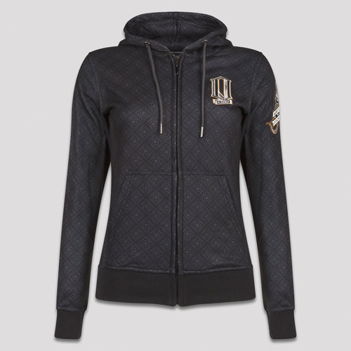 Q-dance hooded zip anthracite/gold