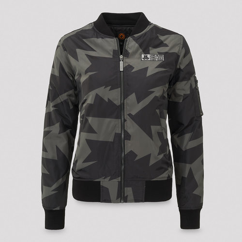 grey camo bomber jacket