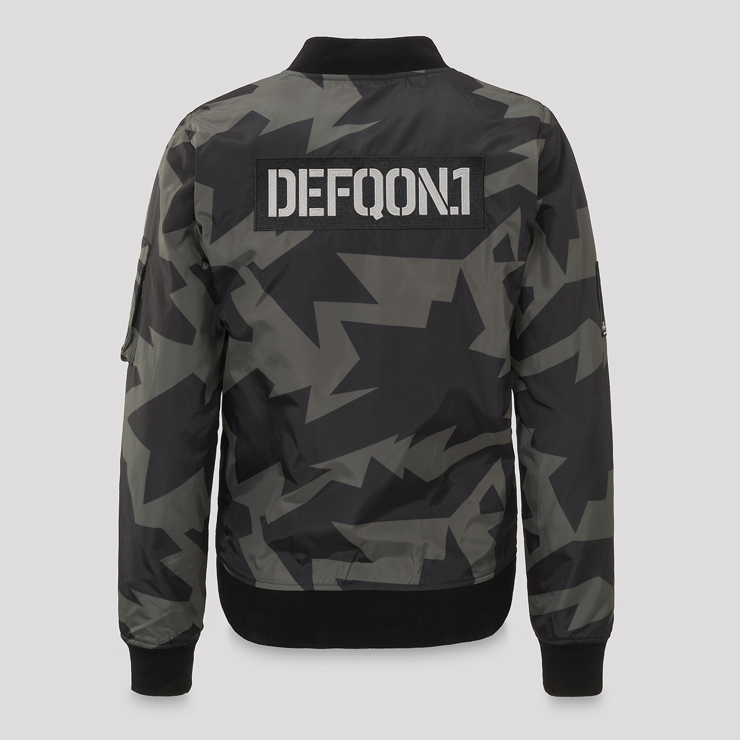 grey camo bomber jacket