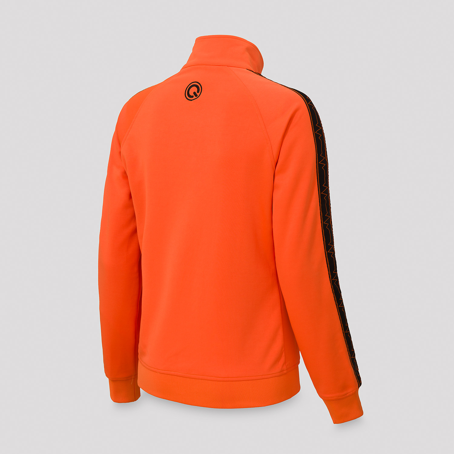 Q-Dance track jacket orange/black women 