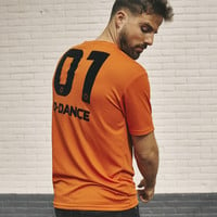 Q-dance football shirt orange/black