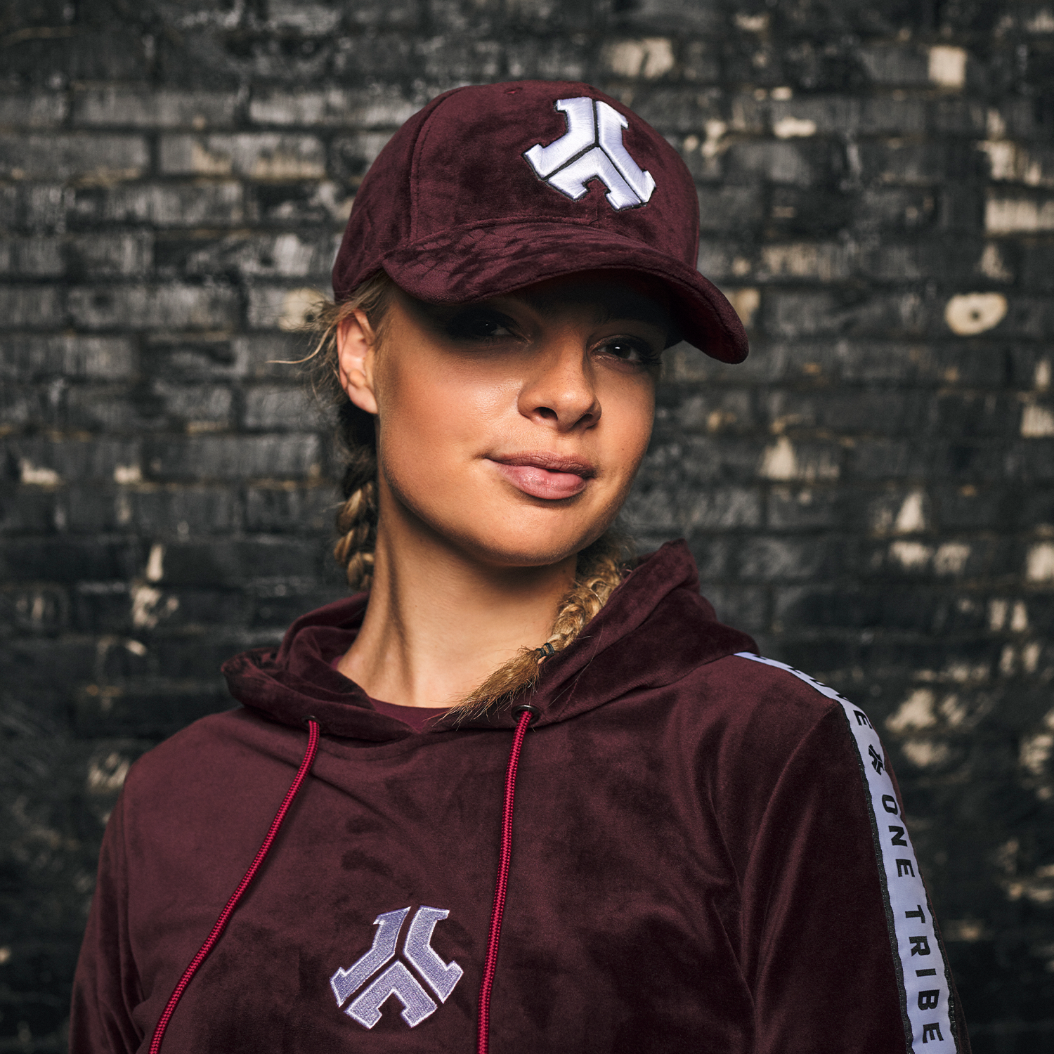 burgundy velvet baseball cap