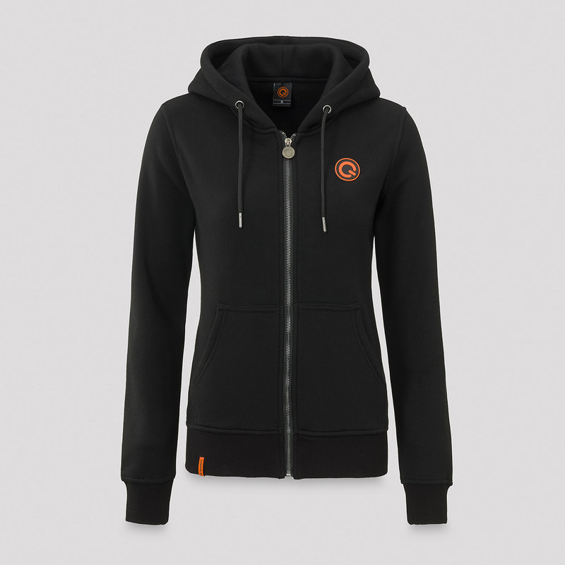 Q-Dance hooded zip black/orange