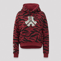 Defqon.1 zebra boyfriend hoodie red/black