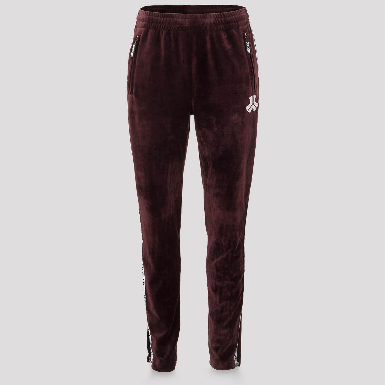 burgundy velvet trousers womens