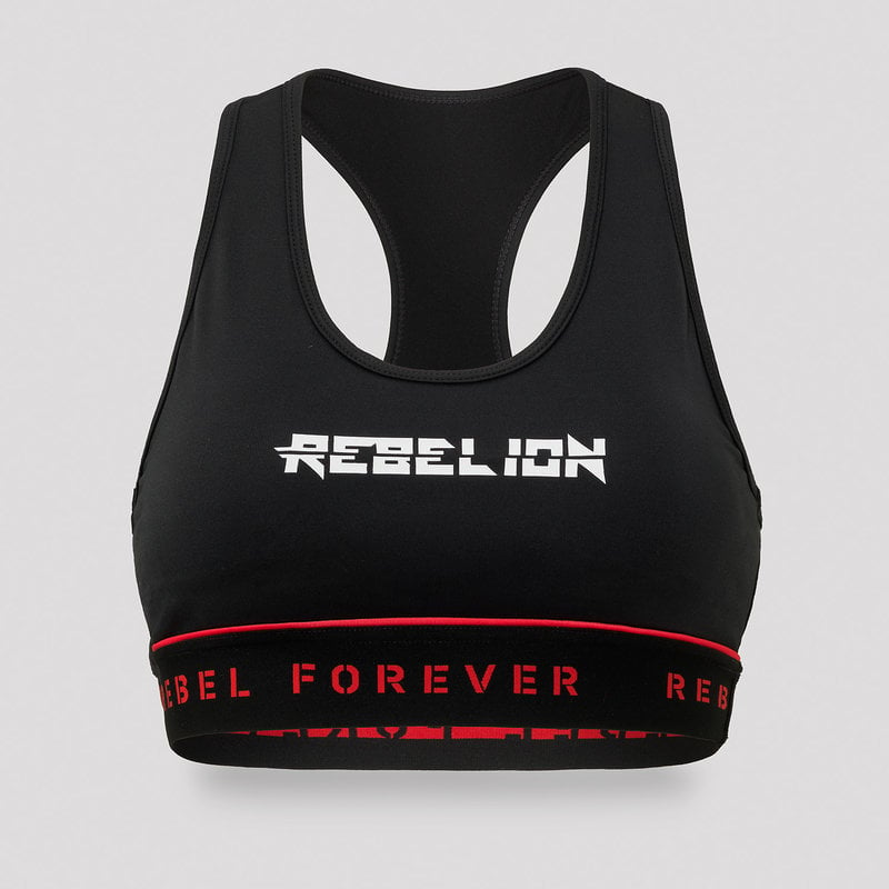 Rebelion sport bra black/red