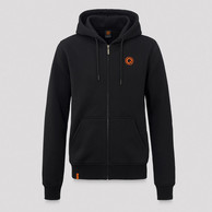 Q-dance hooded zip black/orange