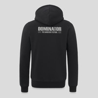 Dominator hooded zip black/white