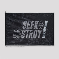 Gunz For Hire Seek & Destroy flag black/grey