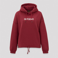 Defqon1. boyfriend hoodie burgundy/white