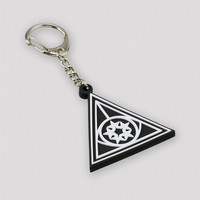 Qlimax keychain triangle black/white