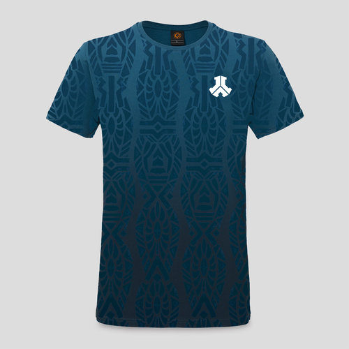 Defqon.1 t-shirt gradient blue/black