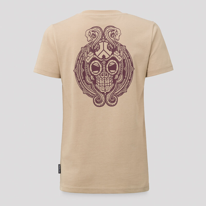 Defqon.1 t-shirt taupe/purple