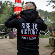 Defqon.1 rise to victory hooded zip black/red