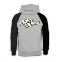 Pussy Lounge hoodie grey/black