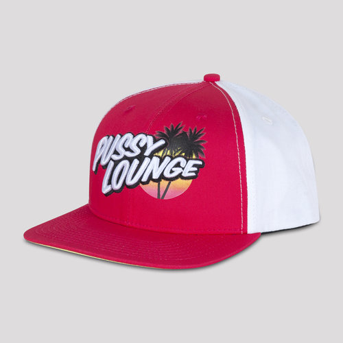 Pussy Lounge snapback tropical pink/white 