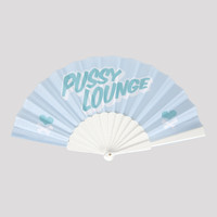 Pussy Lounge handfan mint/white