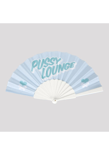 Pussy Lounge handfan mint/white 