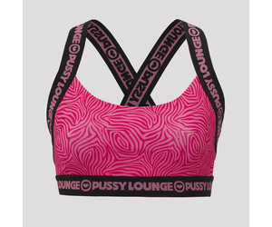 Pussy Lounge sport bra pink/black women - B2S