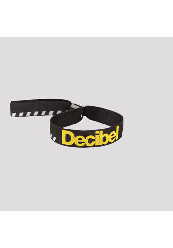 Decibel woven bracelet black/yellow 