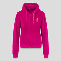 Pussy Lounge hooded zip pink/gold