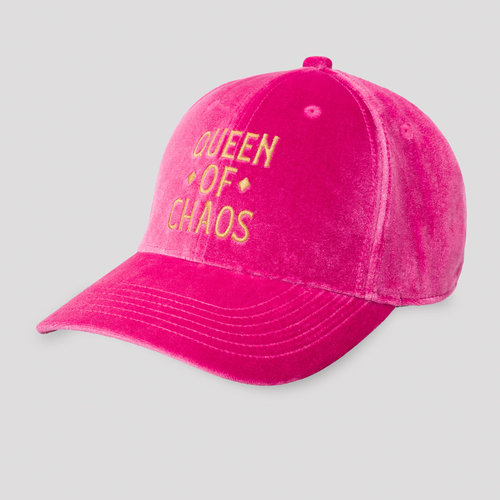 Pussy Lounge baseball cap velvet pink/gold 