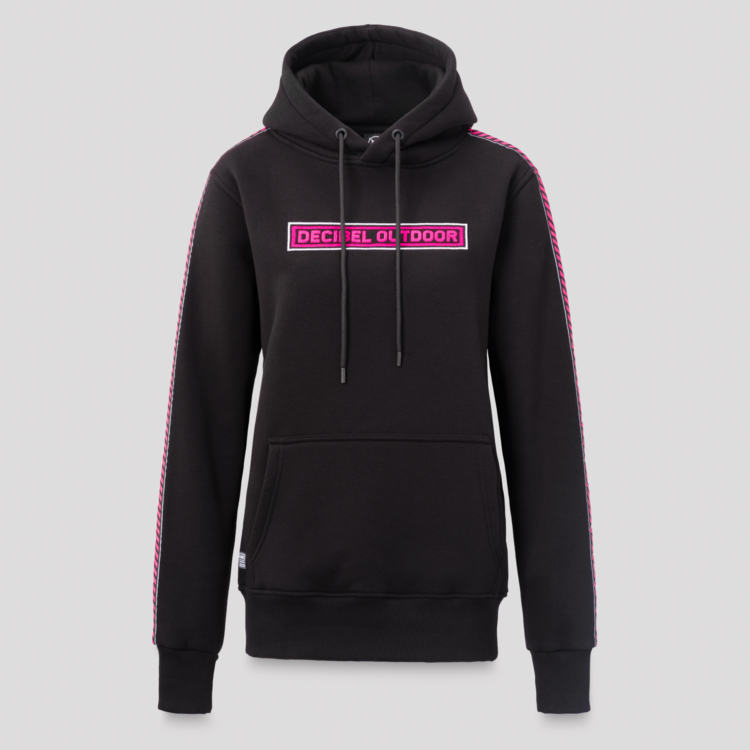 Decibel hoodie black/pink