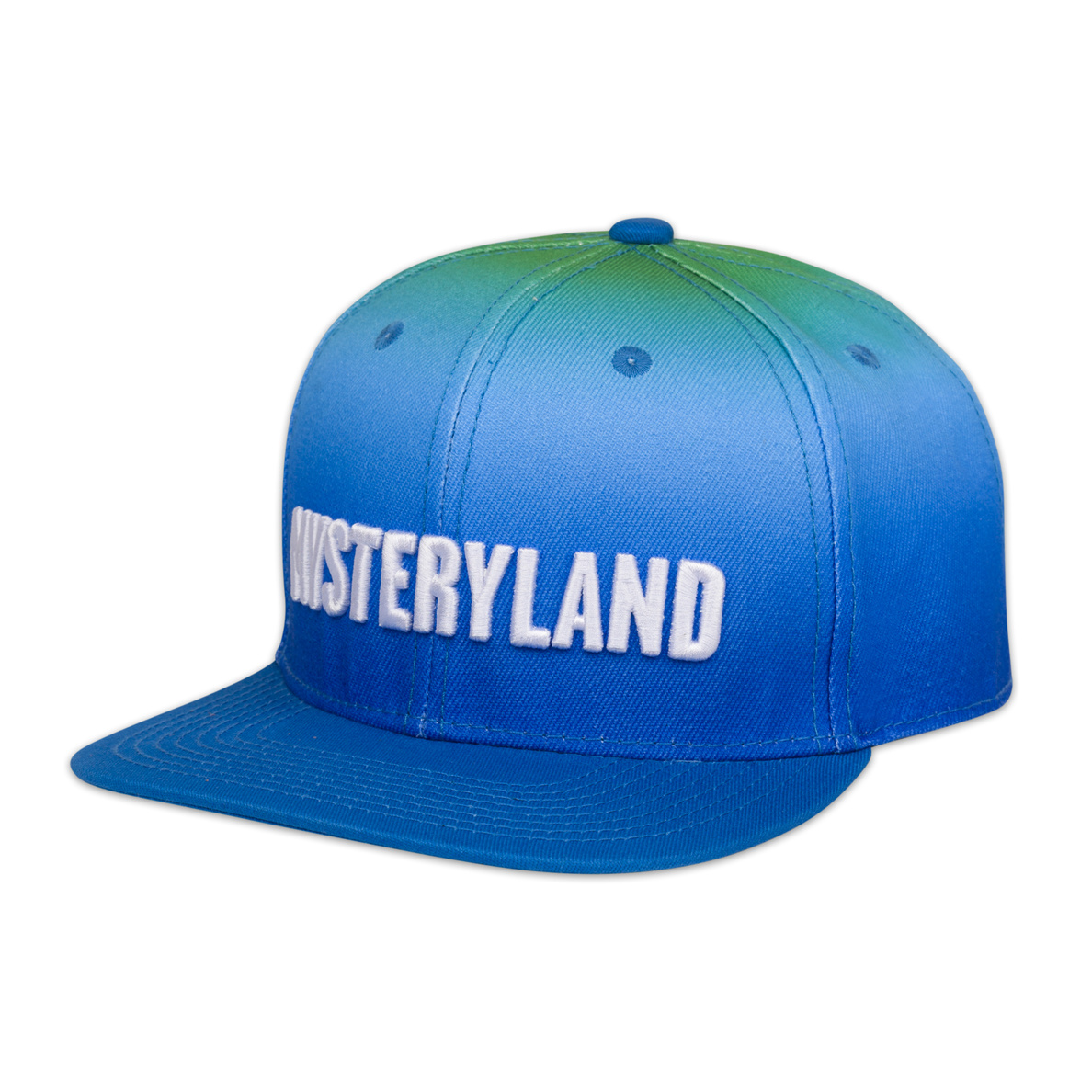 mysteryland snapback blue green blue and green gradient