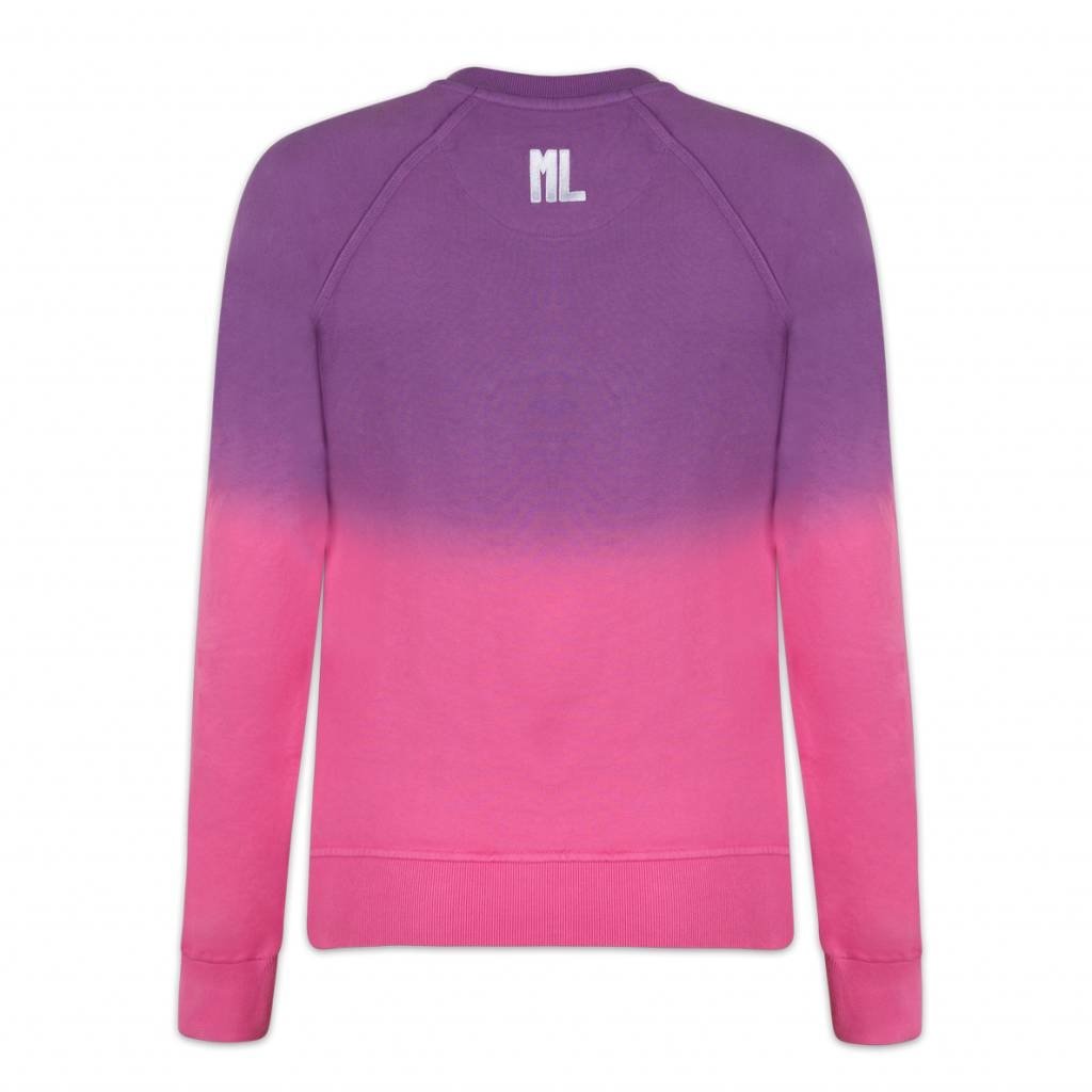 Crewneck Dip Dye Purple Pink