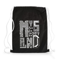 Mysteryland stringbag black/white