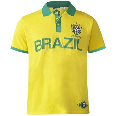 Duke/D555 Polo shirt Silva Brazil geel 2XL