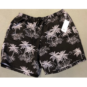 Kamro Schwarze Palm 8XL Badeshorts