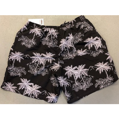 Kamro Schwarze Palm 8XL Badeshorts