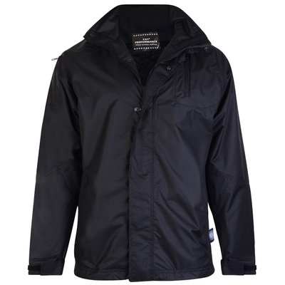 KAM Jeanswear Rain jacket KVS KV01 black 4XL