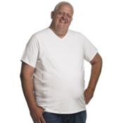 Alca T-shirt weißer V-Ausschnitt 8XL