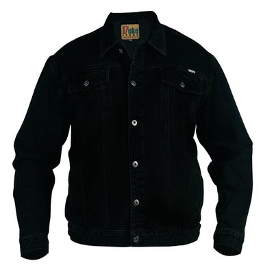 Duke/D555 Jeans Jacket denim zwart KS1304 8XL