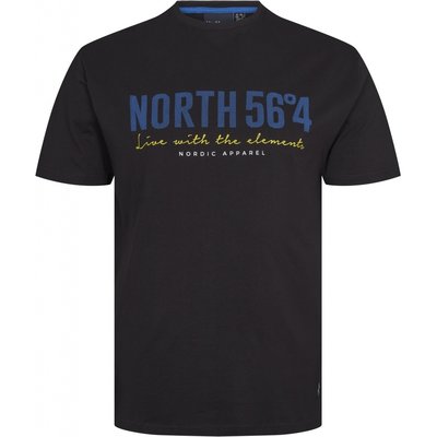 North56 T-shirt 99865/099 zwart 7XL