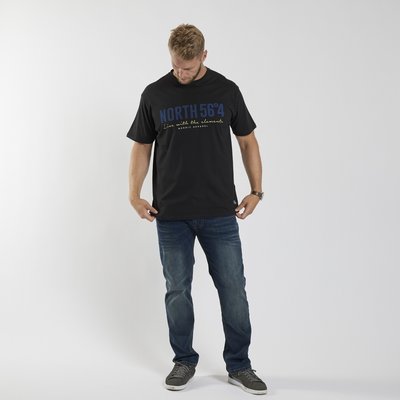 North Latitude T-shirt 99865/099 zwart 7XL