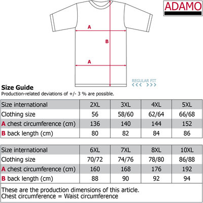 Adamo T-shirt 139054/350 12XL