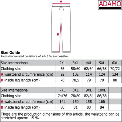 Adamo Pyjama lang 119273/340 3XL