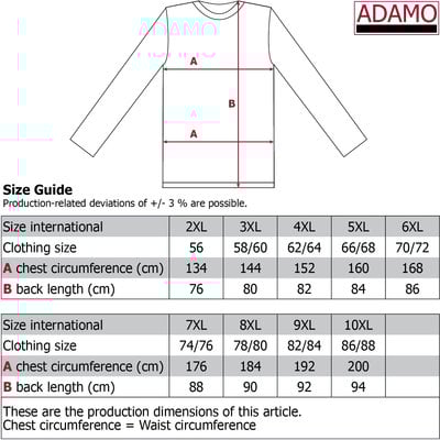 Adamo Pyjama long 119273/360 4XL