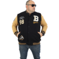 College Sommerjacke Schwarz/Gelb 3XL