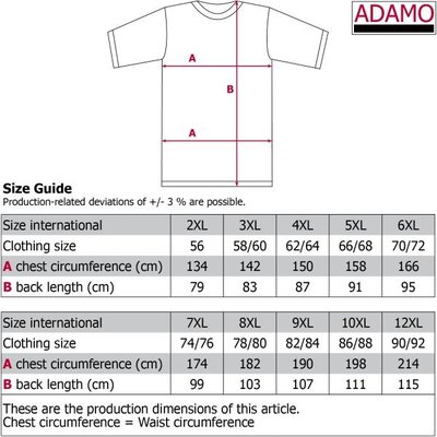 Adamo Sport t-shirt 150901/700 7XL