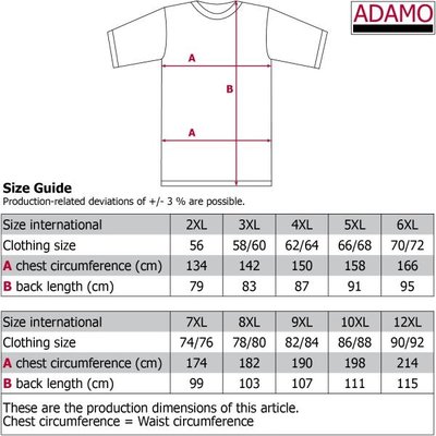 Adamo Sport t-shirt 150901/360 5XL